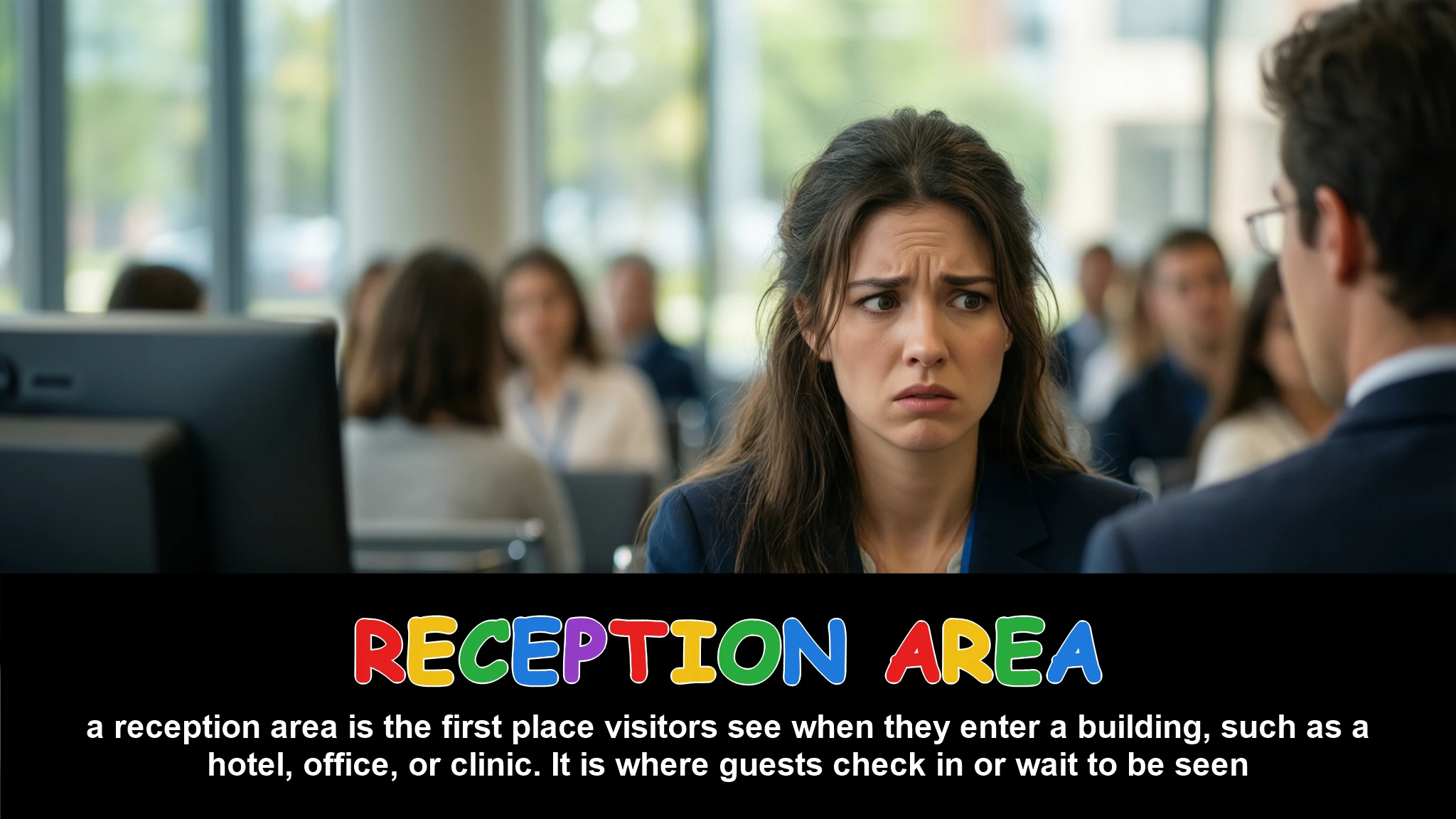 English Illustration for reception area
